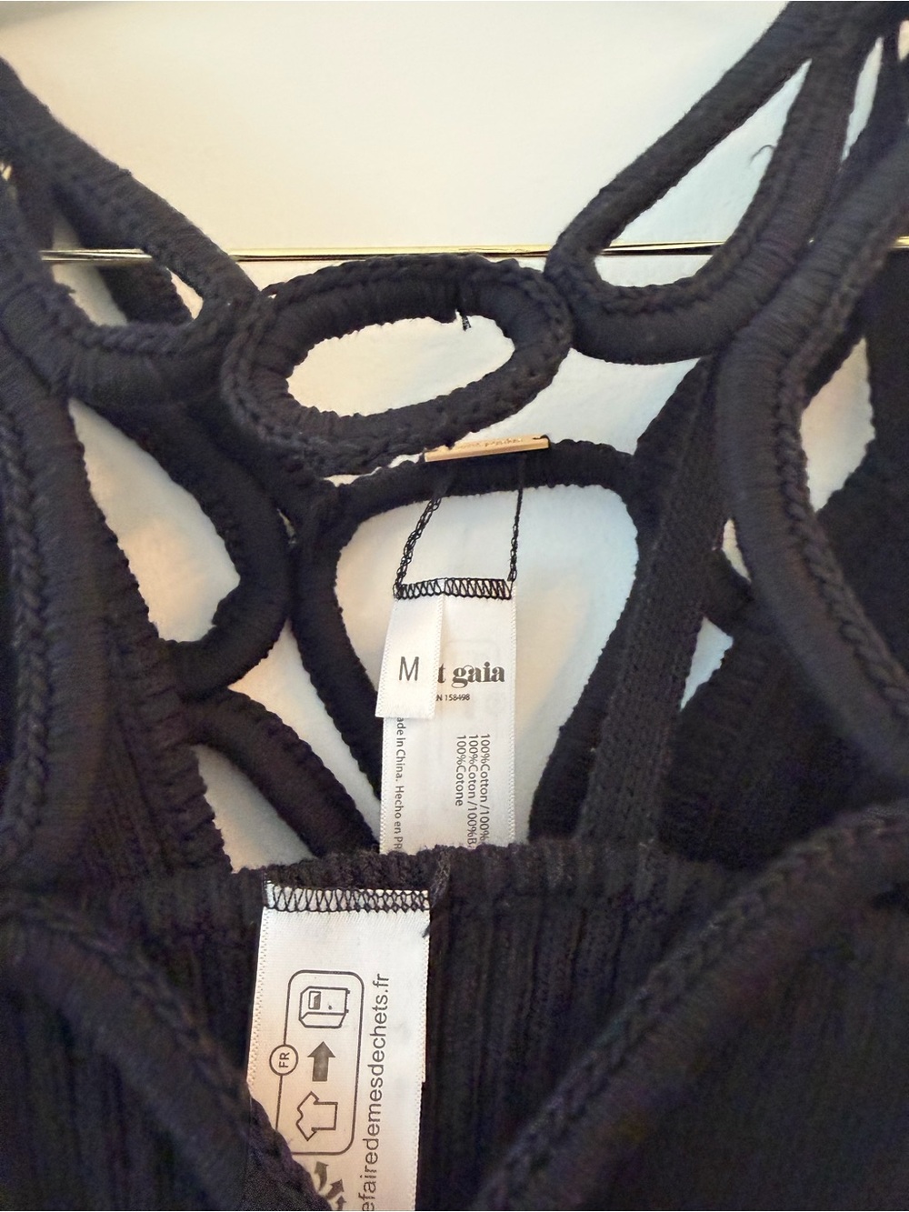 cult gaia Black Crochet Loop Bandeau Top - Picture 10 of 10
